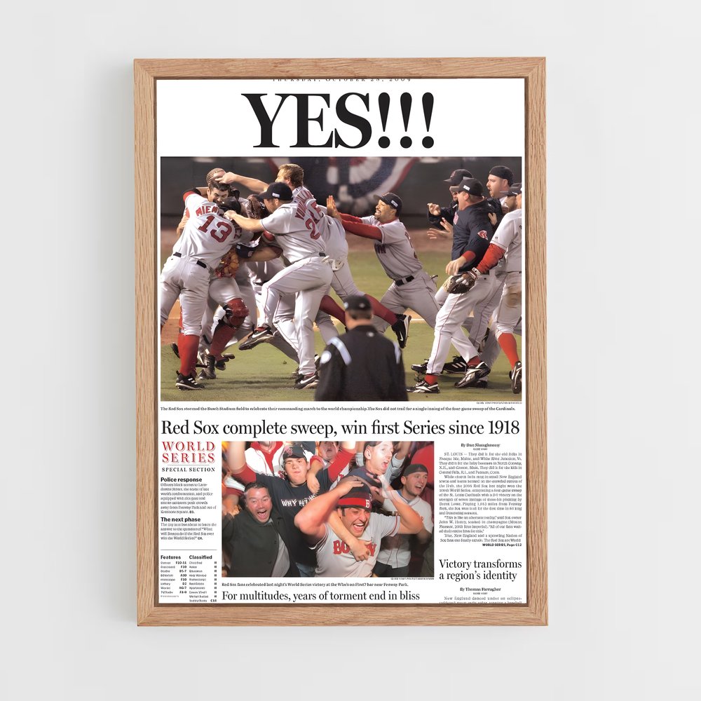 Poster Échos de Fenway – affiche Baseball (vue 4)